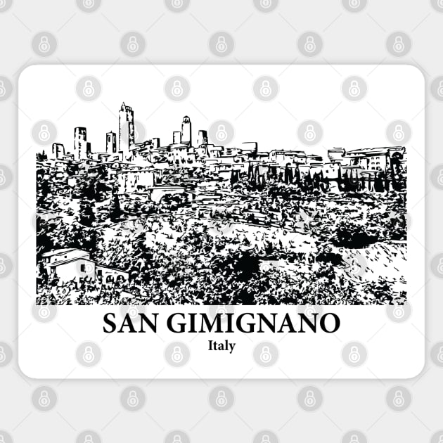 San Gimignano - Italy Magnet by Lakeric